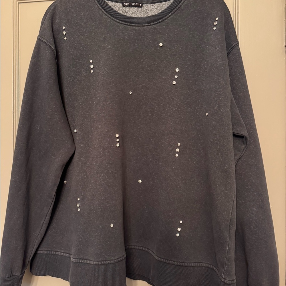 Zara Embellished Sweatshirt